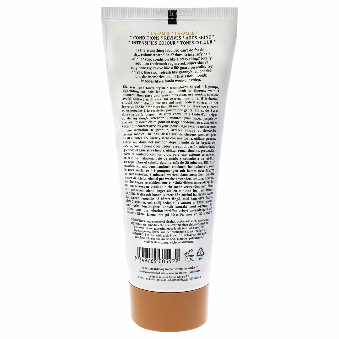 Evo Caramel Colour Intensifying Conditioner For Women 7.5 oz Conditioner 4 Evo Caramel Colour Intensifying Conditioner For Women 7.5 oz Conditioner - Image 2