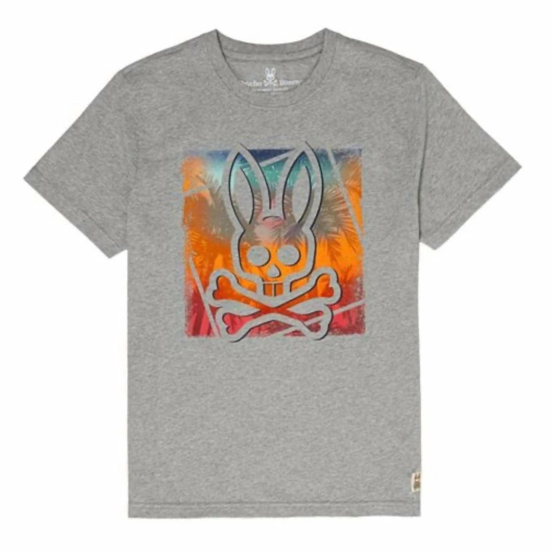 Psycho Bunny Men'S Strom T Shirt in Grey 3 Psycho Bunny Men'S Strom T Shirt in Grey