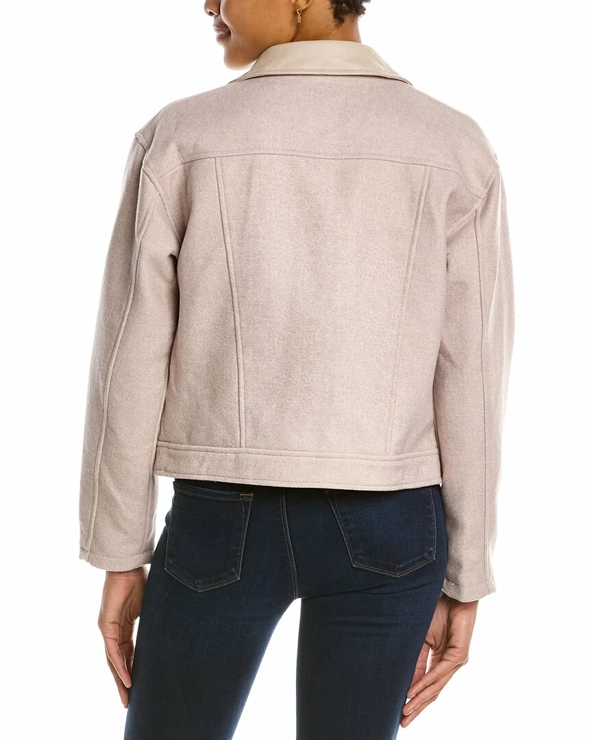 Coalition LA Cropped Shirt Jacket - women 4 Coalition LA Cropped Shirt Jacket - women - Image 2