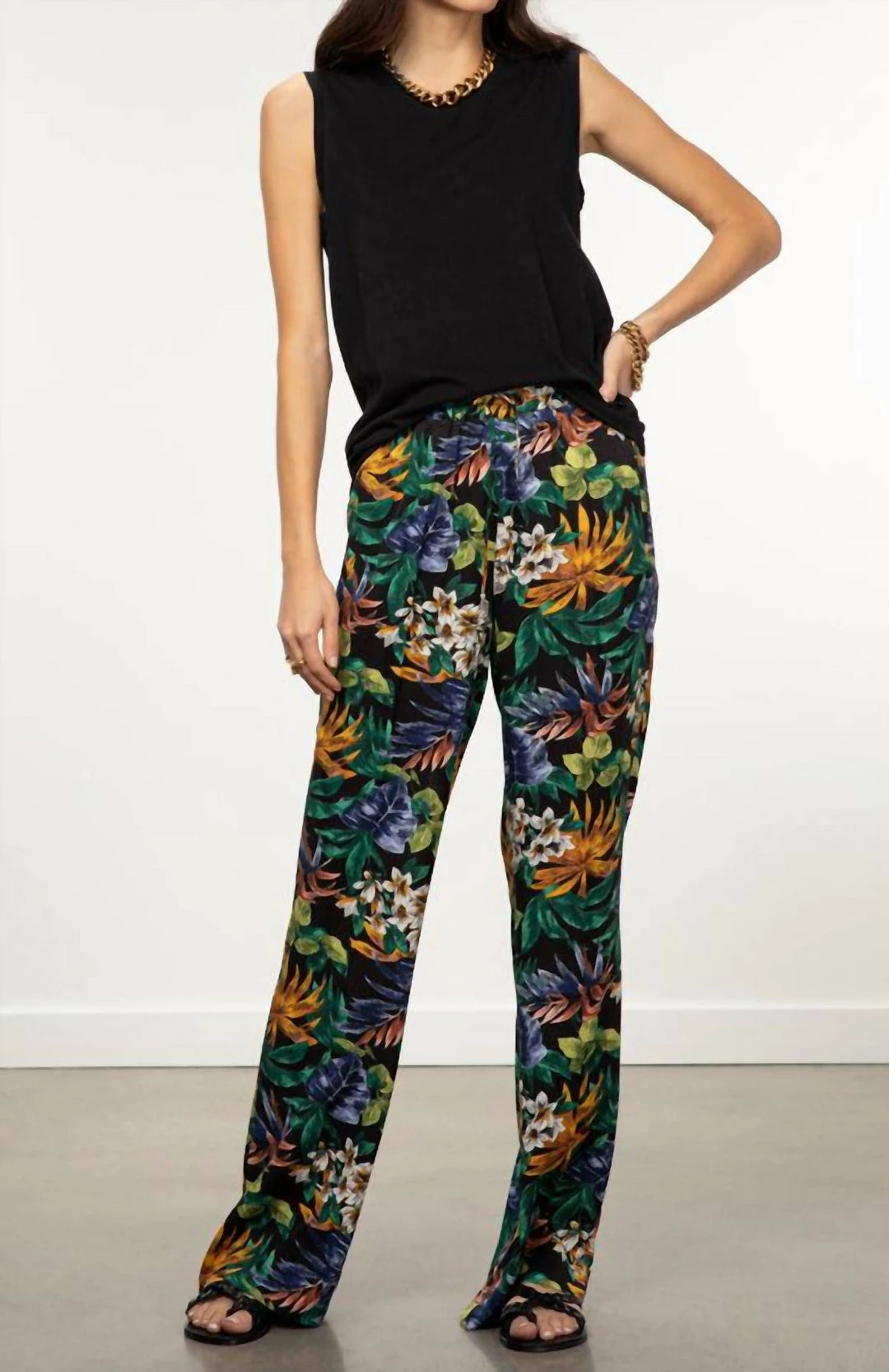 Essentiel Antwerp Zapocalypse Wide Leg Trainer Pant in Combo Black - women 3 Essentiel Antwerp Zapocalypse Wide Leg Trainer Pant in Combo Black - women