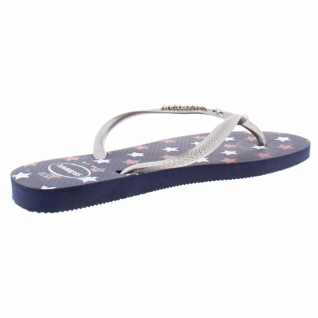 Havaianas USA Womens Cushioned Sole Glitter Flip-Flops 4 Havaianas USA Womens Cushioned Sole Glitter Flip-Flops - Image 2