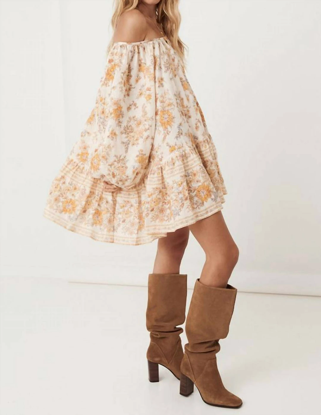 Spell Meadowland Linen Tunic Dress in Cream - women 5 Spell Meadowland Linen Tunic Dress in Cream - women - Image 3