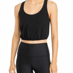 Alo Yoga Cool Breeze Womens Cotton Scoop Neck Tank Top