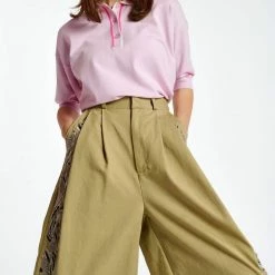 Essentiel Antwerp Bepolo Polo Sweater in Light Pink/Pink/White - women