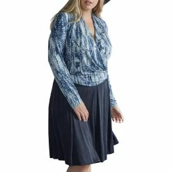 Tart Plus Sarah Womens Faux Wrap V-Neck Wrap Top -Outlets Shop 27cff87fbc7f4571a628081543b2d70f 1080x
