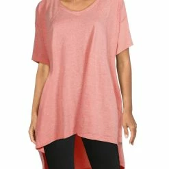 FP Movement by Free People City Vibes Womens Hi-Low V-Neck Top