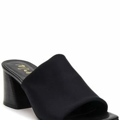 Matisse Sutton Square Toe Slides in Black - women