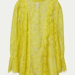 Smythe Scalloped Lace Top in Citrine - women -Outlets Shop 324522e35c2e4cf7a818d9b088eb804b 1080x