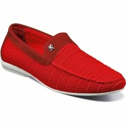 Stacy Adams Ciran Moc Toe Slip On in Red - men
