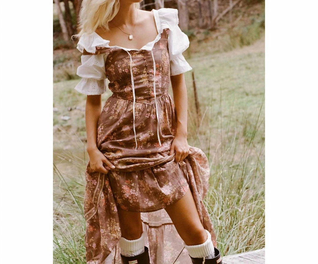 Spell Meadowland Linen Sundress in Hazelnut - women 6 Spell Meadowland Linen Sundress in Hazelnut - women - Image 4