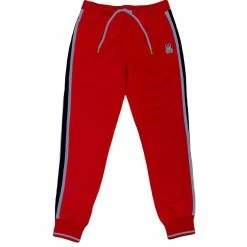 Psycho Bunny Men'S Clifton Track Pants in Brilliant Red