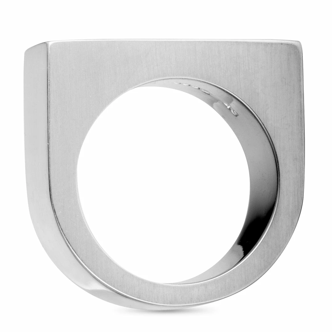 Georg Jensen Aria Silver Flat Band Ring - women 4 Georg Jensen Aria Silver Flat Band Ring - women - Image 2
