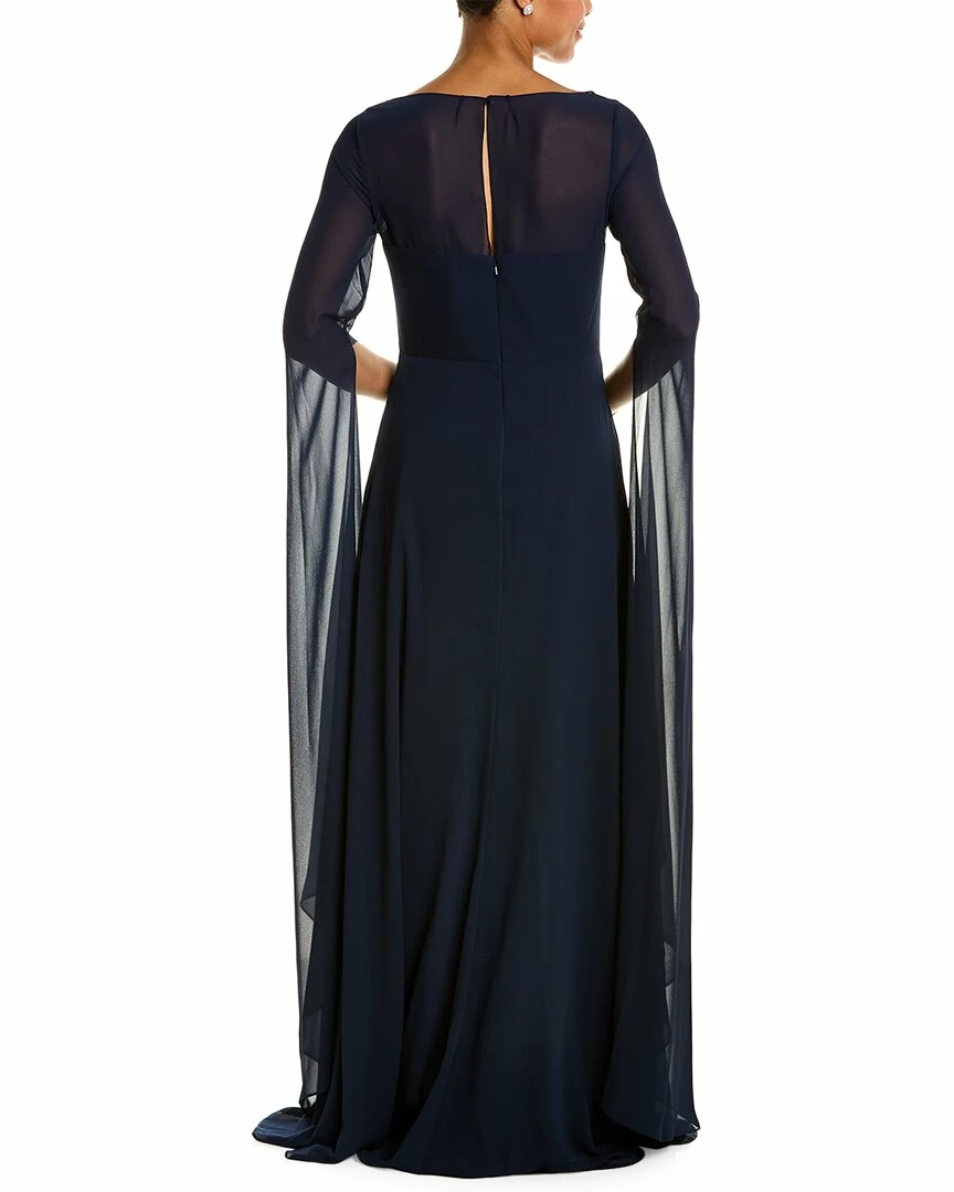 Teri Jon by Rickie Freeman Beaded Crepe Gown - women 4 Teri Jon by Rickie Freeman Beaded Crepe Gown - women - Image 2
