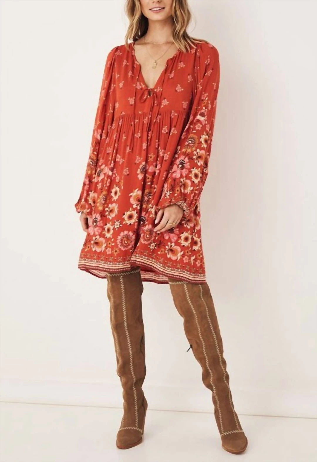 Spell Joni Tunic Dress in Campfire - women 3 Spell Joni Tunic Dress in Campfire - women