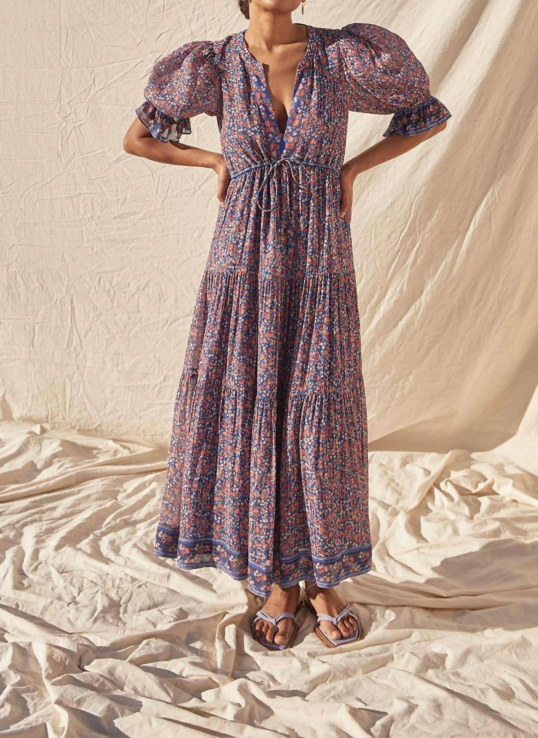 Saylor Lyna Midi Dress in Wildflower Meadow - women 4 Saylor Lyna Midi Dress in Wildflower Meadow - women - Image 2