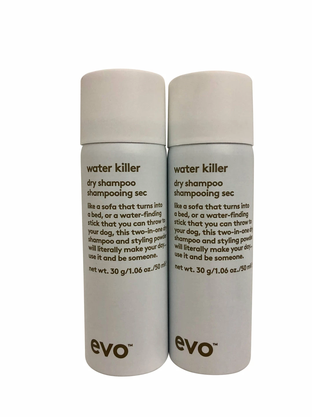 evo Water Killer Dry Shampoo DUO Each 1.06 OZ 3 evo Water Killer Dry Shampoo DUO Each 1.06 OZ