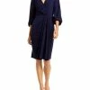 Eliza J Womens Long Sleeves V-Neck Wrap Dress