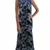 Eliza J Womens Velvet Maxi Evening Dress