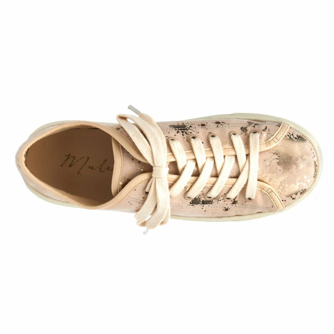 Matisse Tori Sneaker in Gold Splatter - women 6 Matisse Tori Sneaker in Gold Splatter - women - Image 4