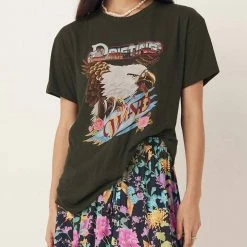 Spell Wind Drifter Biker Tee in Black - women