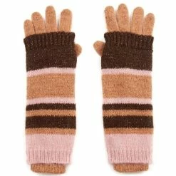 Jocelyn Striped Glove And Handwarmer in Pastel Multi - women