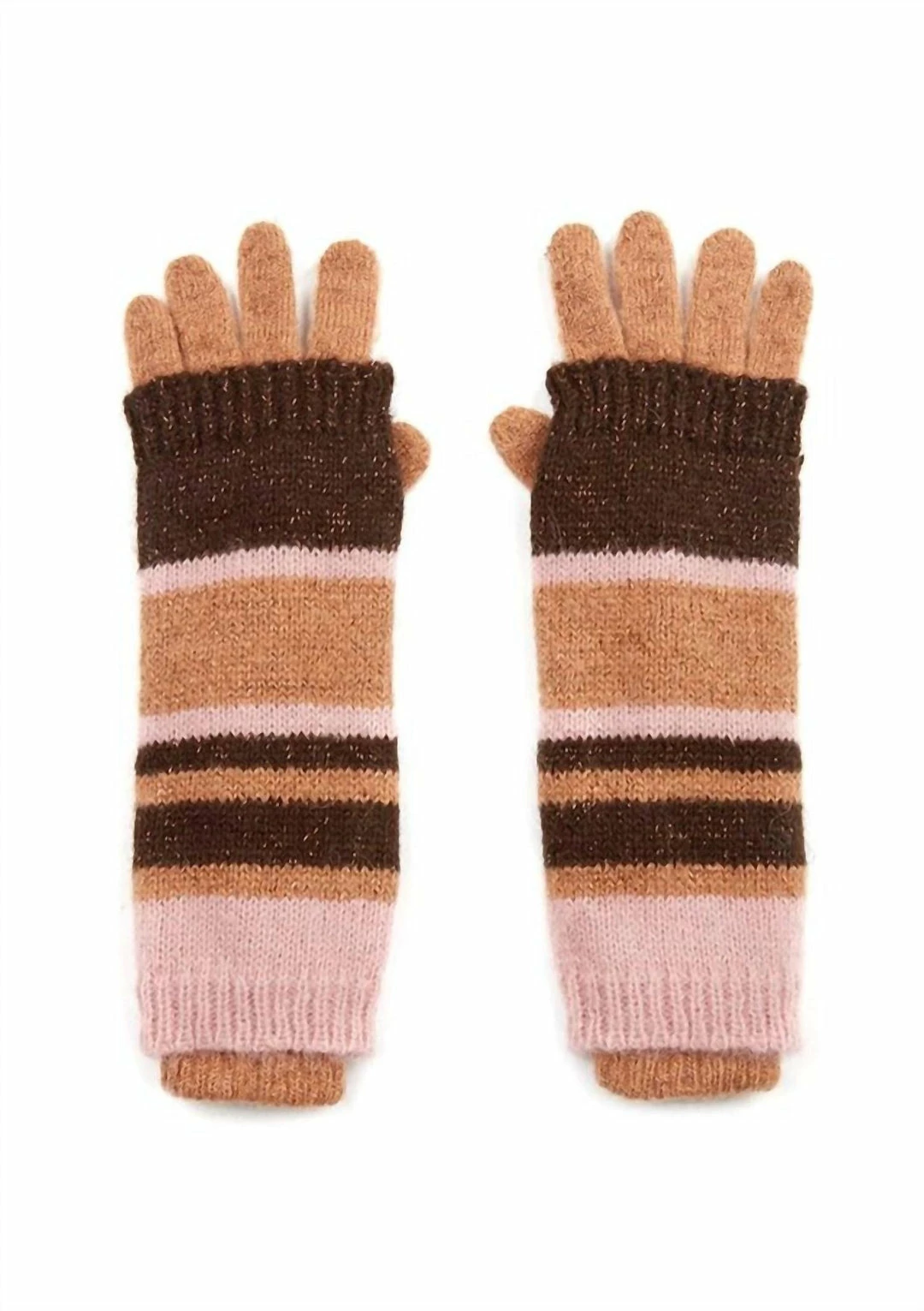 Jocelyn Striped Glove And Handwarmer in Pastel Multi - women 3 Jocelyn Striped Glove And Handwarmer in Pastel Multi - women