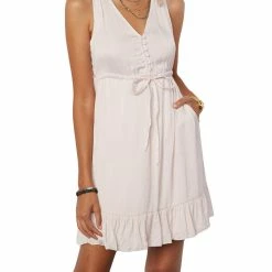 Tart Peggy Womens Sleeveless Flounce Mini Dress