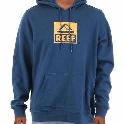 Reef Legacy Mens Logo Pullover Hooded Sweatshirt