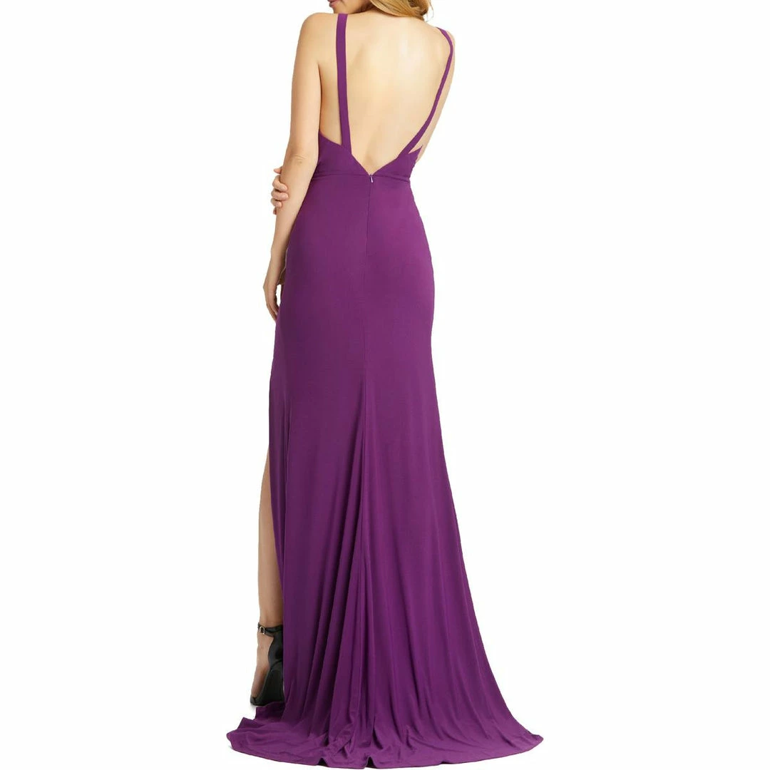 Ieena for Mac Duggal Womens Sleeveless V-Neck Evening Dress 4 Ieena for Mac Duggal Womens Sleeveless V-Neck Evening Dress - Image 2