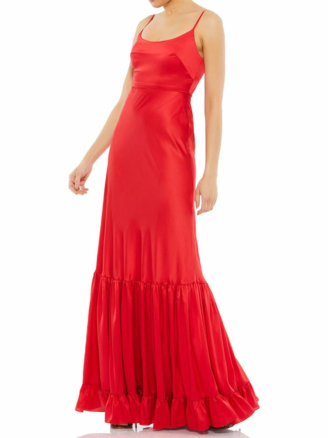 Ieena for Mac Duggal Womens Tiered Ruffled Evening Dress 3 Ieena for Mac Duggal Womens Tiered Ruffled Evening Dress