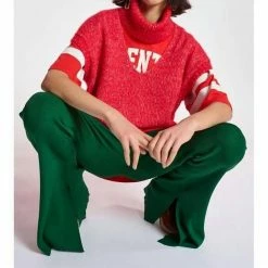 Essentiel Antwerp Curitiba Vest With Collar in Red - women