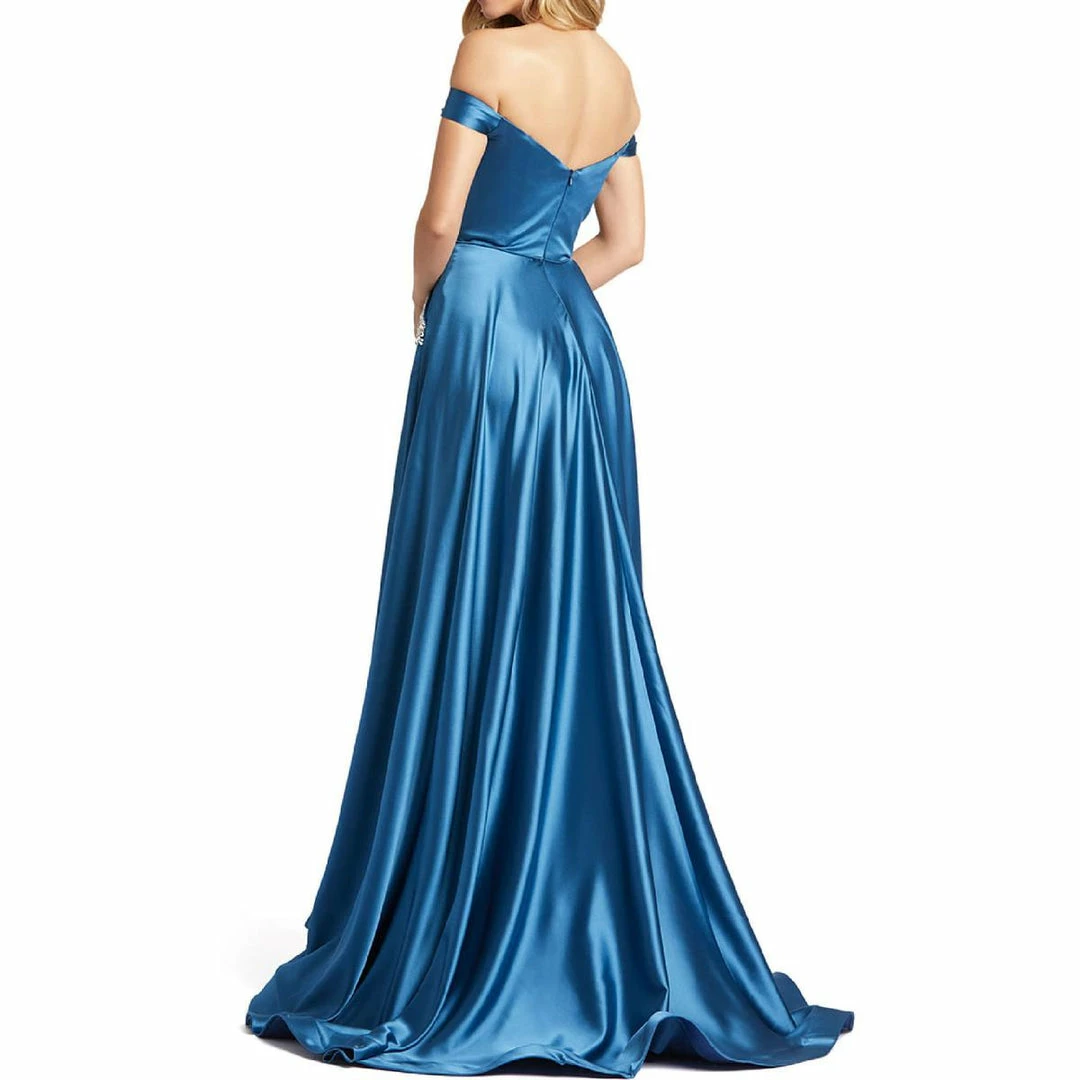 Ieena for Mac Duggal Womens Embellished Pocket Evening Dress 4 Ieena for Mac Duggal Womens Embellished Pocket Evening Dress - Image 2