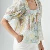 Smythe Button Front Square Neck Blouse In Pastel Floral - women -Outlets Shop 577c75d9e9d8465cb4f0158fae8a0a71 1080x
