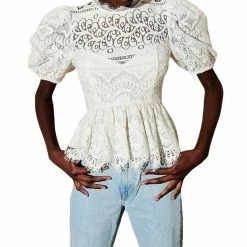 Saylor Fera Top in White - women