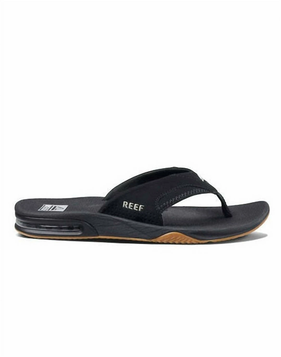 Reef Men'S Fanning Flip Flops in Black/Silver 3 Reef Men'S Fanning Flip Flops in Black/Silver