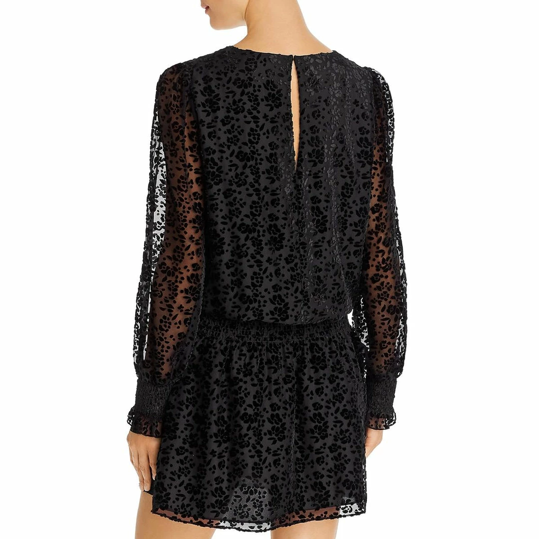 Parker Carmindy Womens Velvet Burnout Cocktail Dress 4 Parker Carmindy Womens Velvet Burnout Cocktail Dress - Image 2