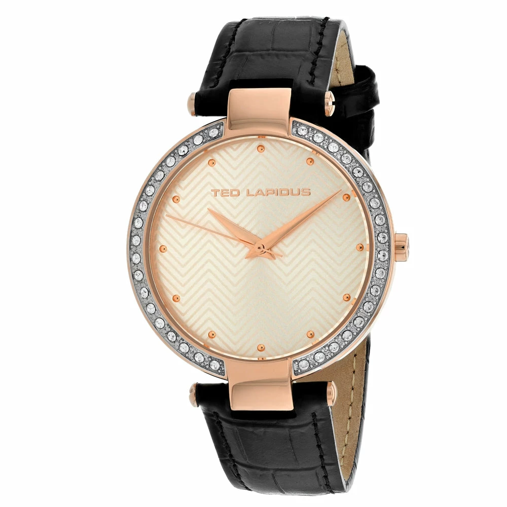 Ted Lapidus Women's Rose gold dial Watch 3 Ted Lapidus Women's Rose gold dial Watch