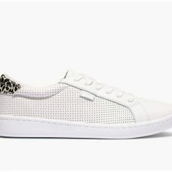 Keds Ace Leather Sneaker in White Leopard - women