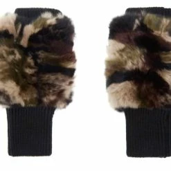 Jocelyn Multi Texty Time Cowl & Mitten Set in Camo - women