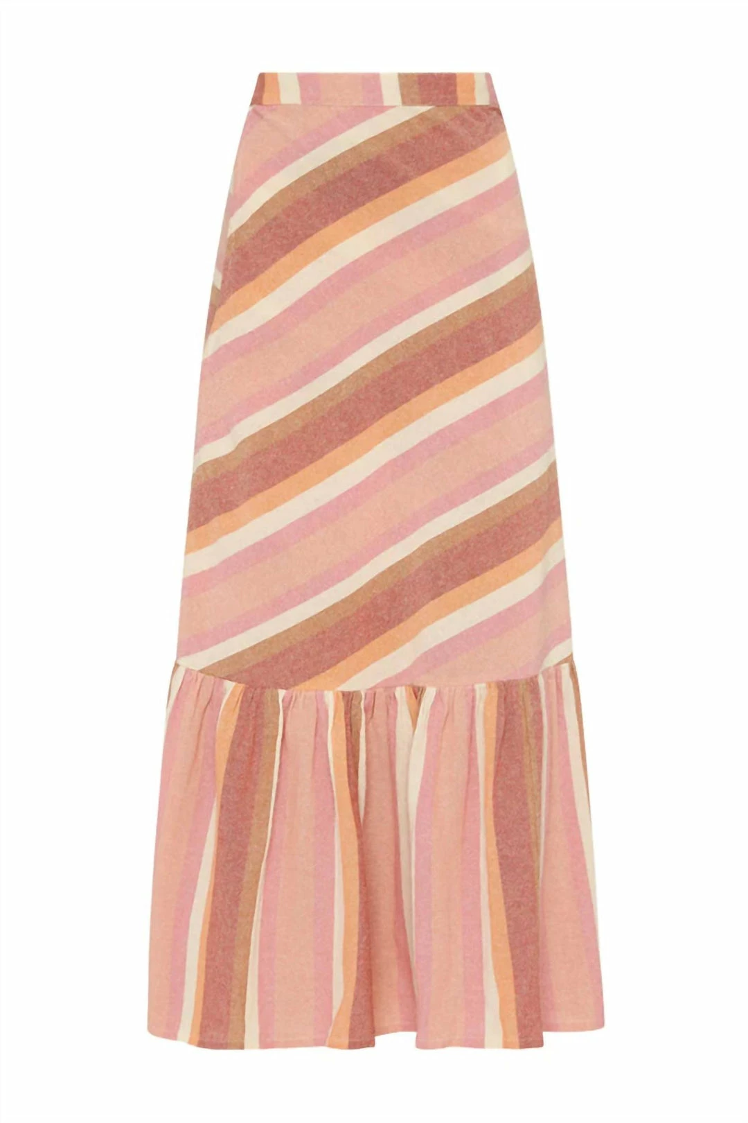 Spell Carnival Hand Loom Wrap Skirt in Sherbert Stripe - women 6 Spell Carnival Hand Loom Wrap Skirt in Sherbert Stripe - women - Image 4