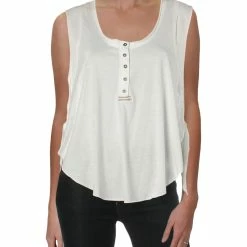 FP Movement by Free People High Tide Womens Cropped Side Tie Tank Top