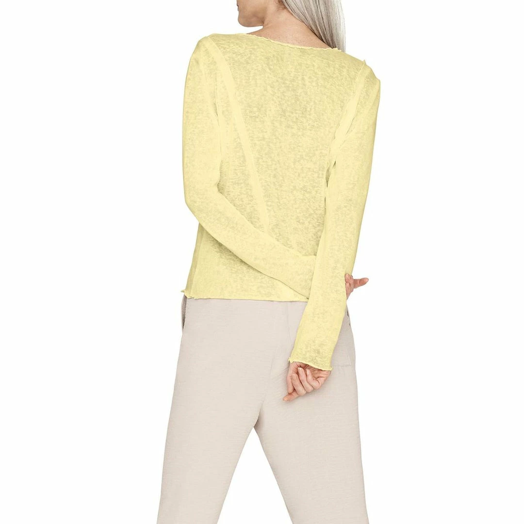 B New York Womens Burnout Scalloped Pullover Top 4 B New York Womens Burnout Scalloped Pullover Top - Image 2