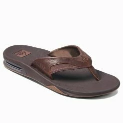 Reef Men'S Leather Fanning Flip Flop in Brown