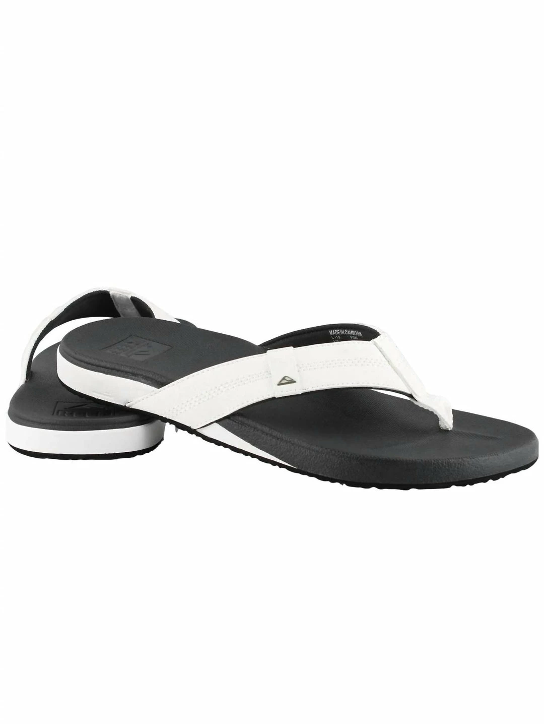 Reef Mens Cushion Phantom Sandal in White/Charcoal 3 Reef Mens Cushion Phantom Sandal in White/Charcoal