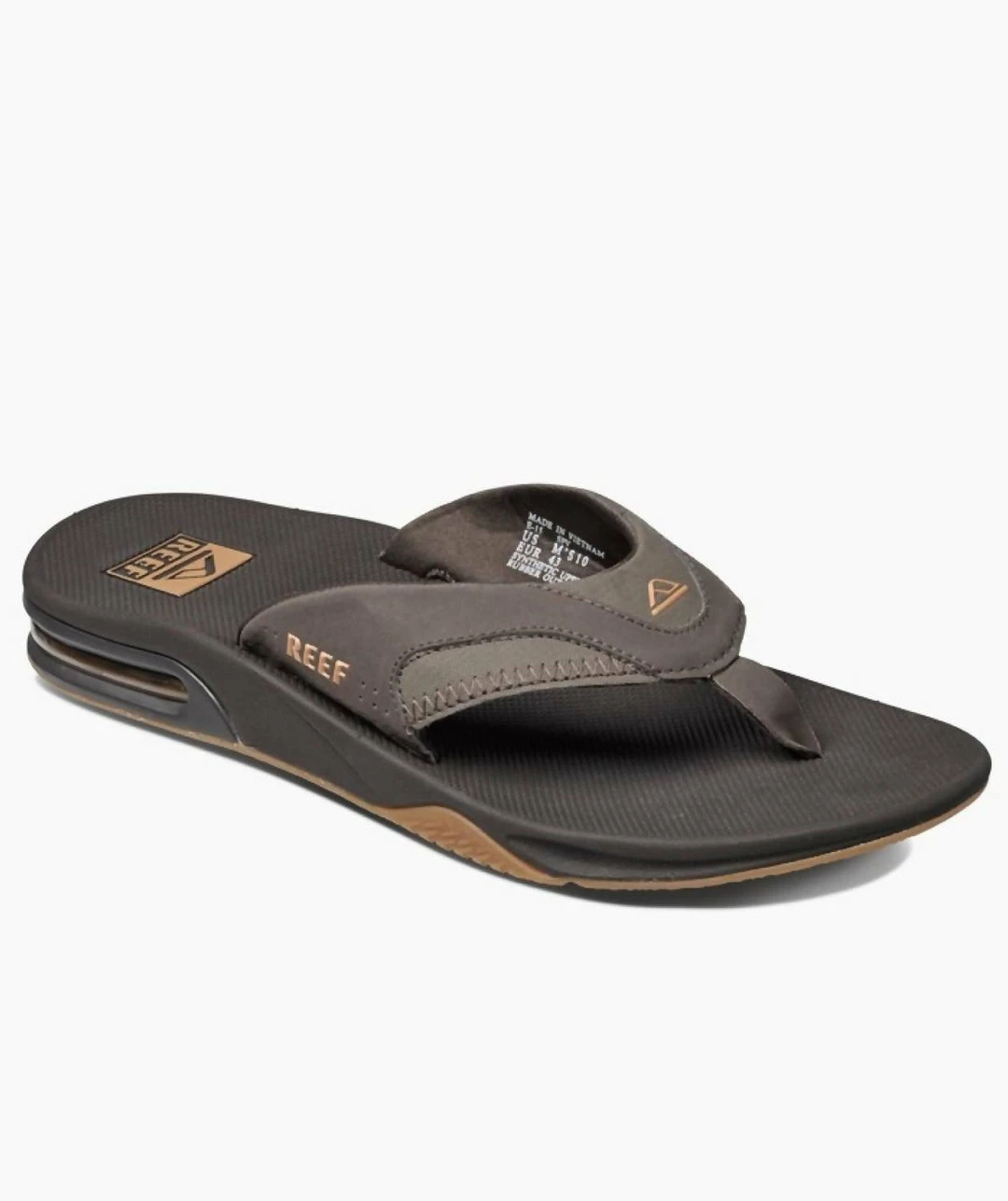Reef Men'S Fanning Sandal in Brown/Gum 3 Reef Men'S Fanning Sandal in Brown/Gum