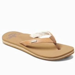 Reef Womens Cushion Sands Flip Flop in Natural