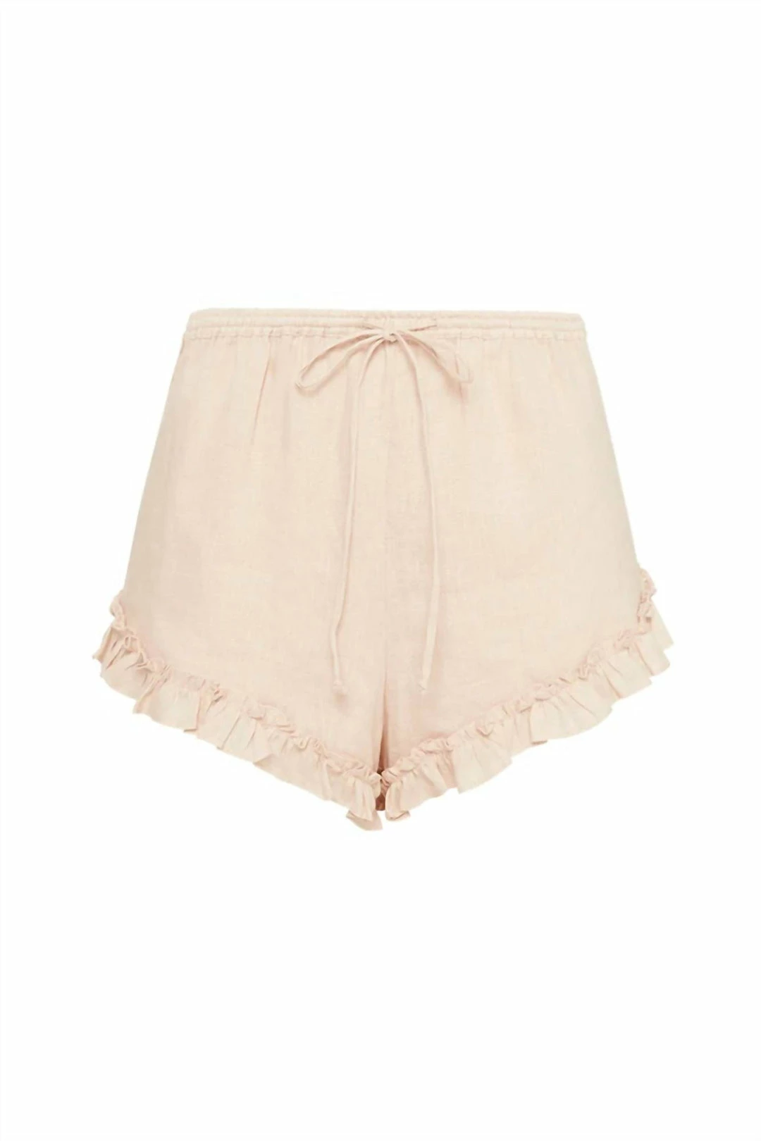 Spell Sunday Linen Shorts in Almond - women 4 Spell Sunday Linen Shorts in Almond - women - Image 2