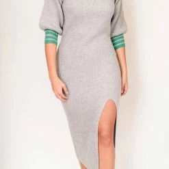Saylor Bryli Sweater Dress in Grey - women
