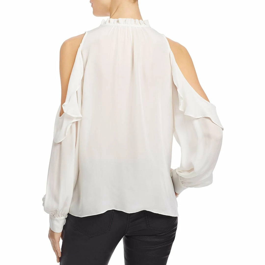 Parker Marjorie Womens Cold Shoulder Ruffled Blouse 4 Parker Marjorie Womens Cold Shoulder Ruffled Blouse - Image 2