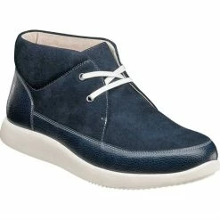 Stacy Adams Buckley Moc Toe Laceup Shoes in Blue - men